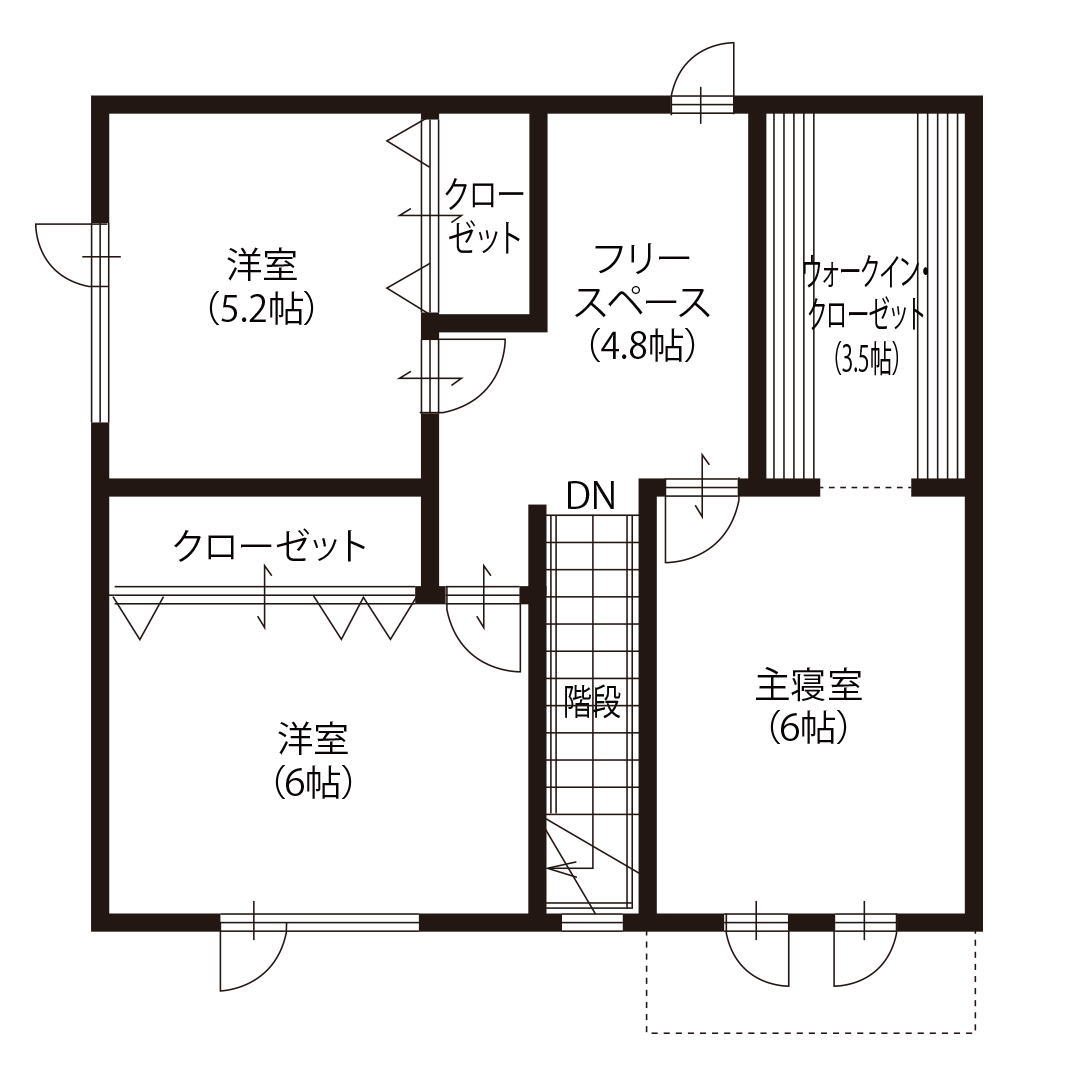 A TYPE-2F 間取り図