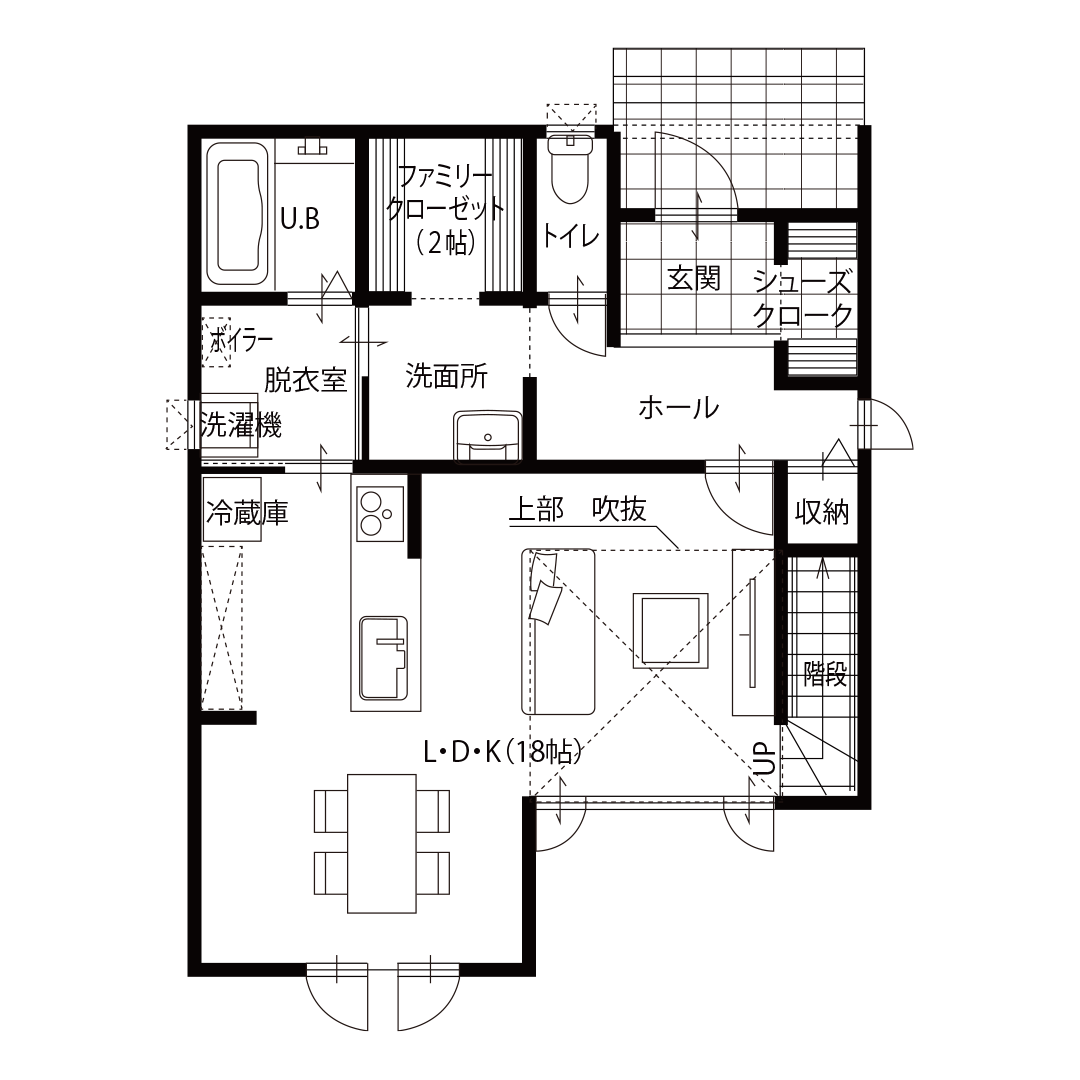 C1 TYPE-1F 間取り図