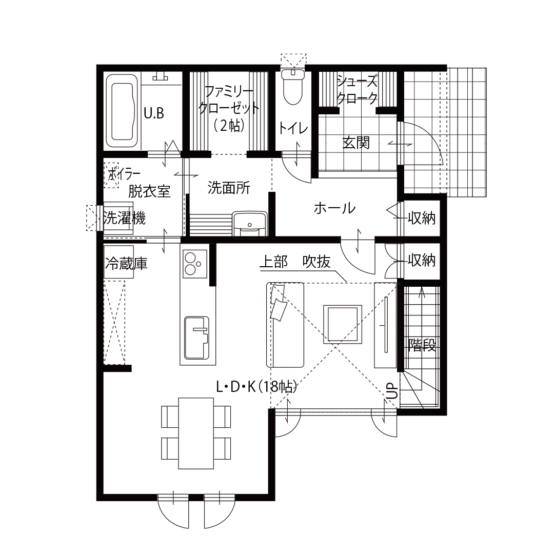 C2 TYPE-1F 間取り図